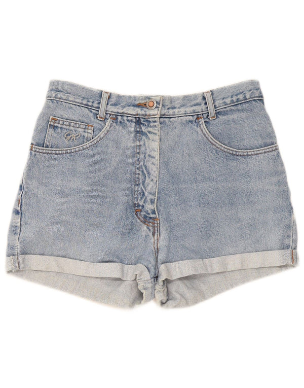 Vintage Damen Jeansshorts W30 Mittelblaue Baumwolle
