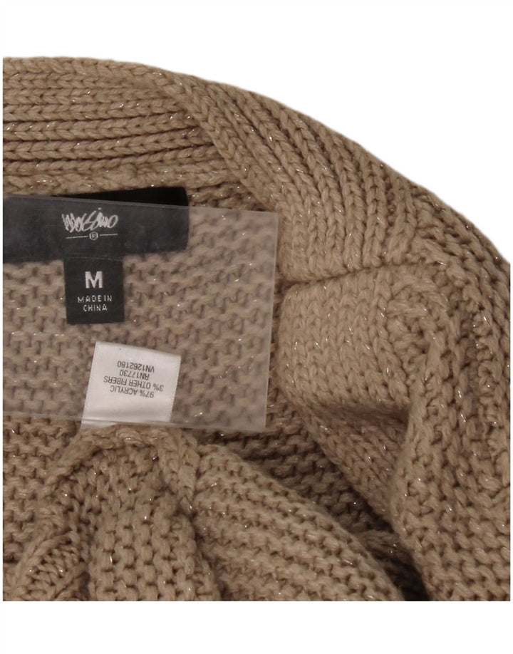 MOSSIMO Damen-Pullover, übergroß, U-Boot-Ausschnitt, Gr. 14, Mittelbeige