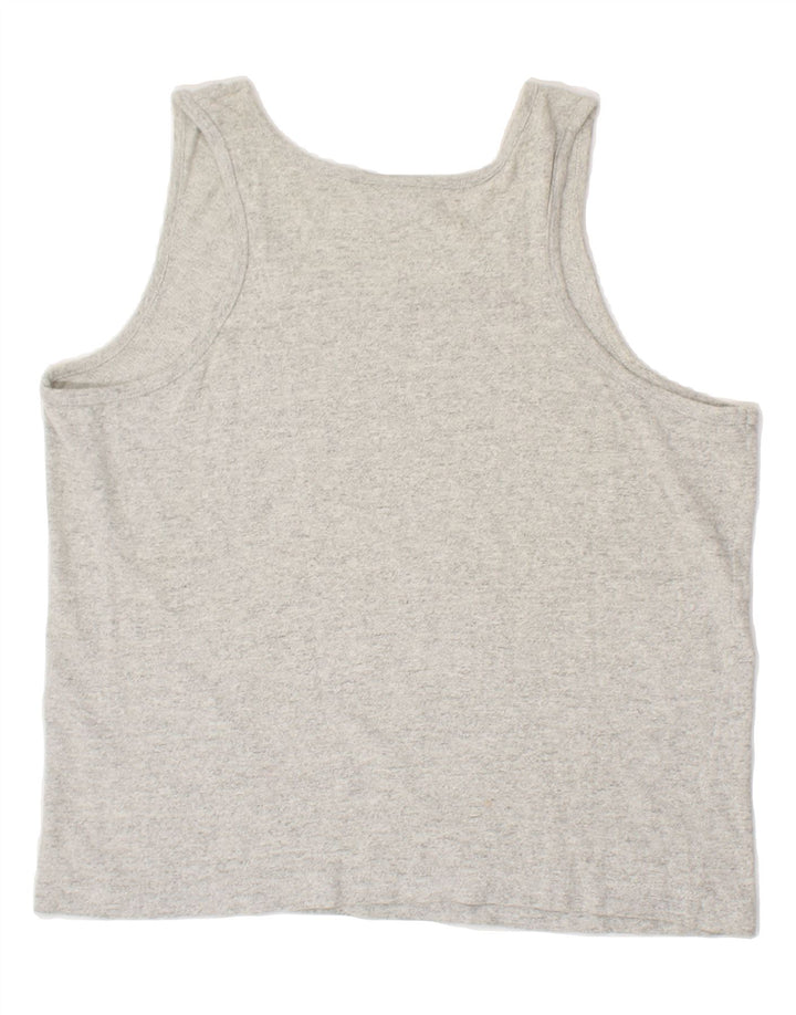 KAPPA Womens Vest Top UK 16 Large Grey Cotton Vintage Kappa and Second-Hand Kappa from Messina Hembry 