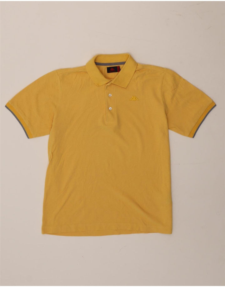 Kappa Herren Poloshirt Small Gelb Baumwolle