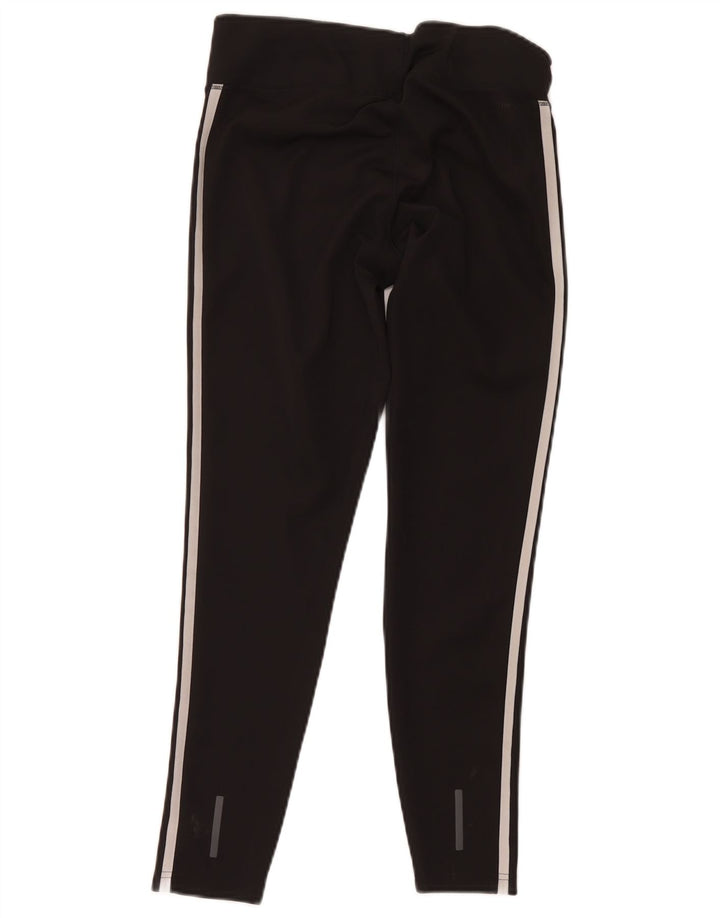 Adidas Damen Climalite Crop Leggings UK 12/14 Medium Schwarz Polyester