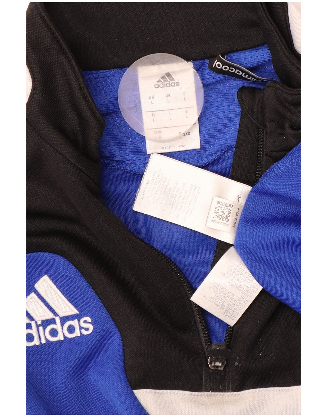 ADIDAS Herren Climacool Pullover-Trainingsanzug-Oberteil, groß, blau, Farbblock