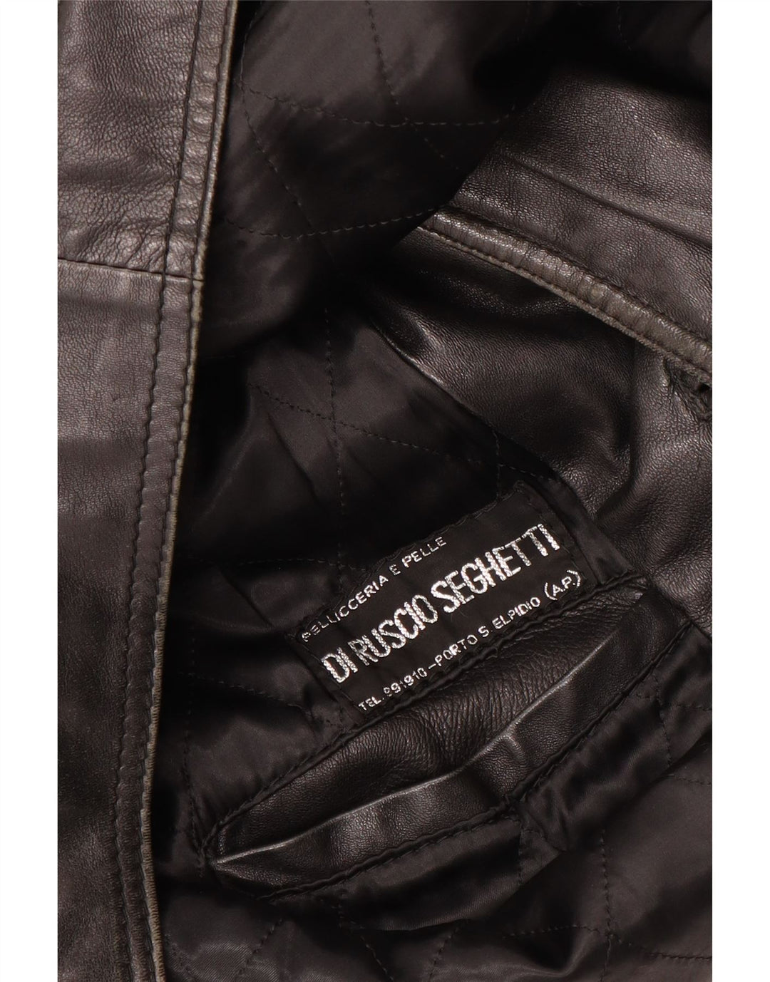 VINTAGE Herren Lederjacke UK 40 Großes schwarzes Leder