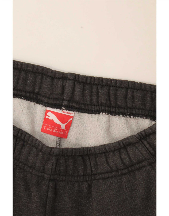 Puma Herren-Trainingshose mit Grafik, Größe S, Grau meliert