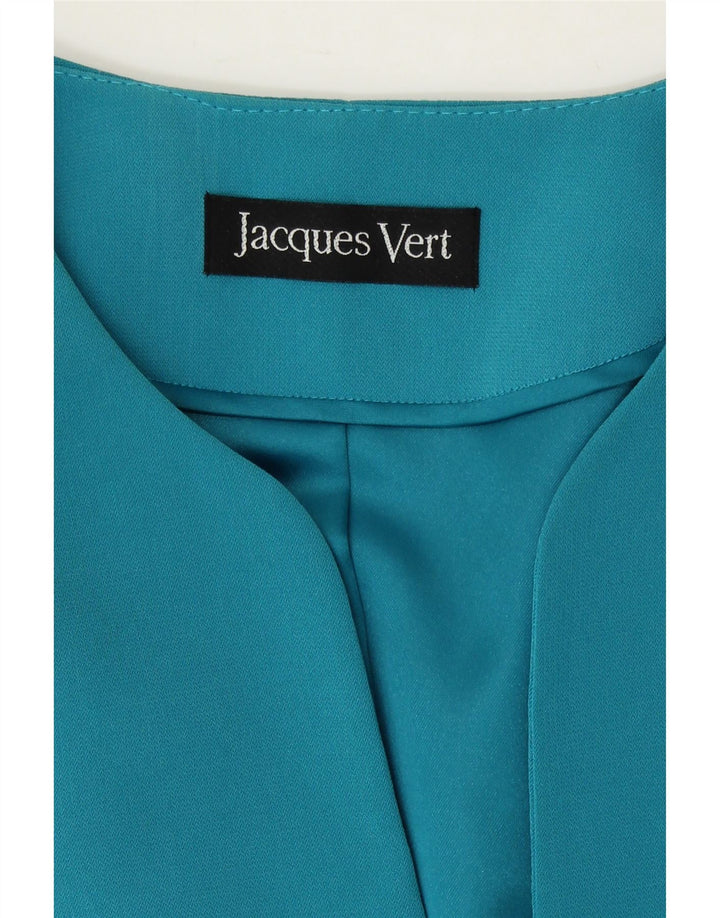 JACQUES VERT Womens Open Blazer Jacket UK 14 Medium Blue Vintage Jacques Vert and Second-Hand Jacques Vert from Messina Hembry 