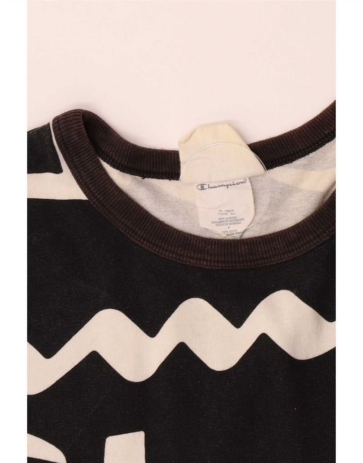 Champion Herren-T-Shirt mit Grafik, Größe S, Schwarz, Baumwolle