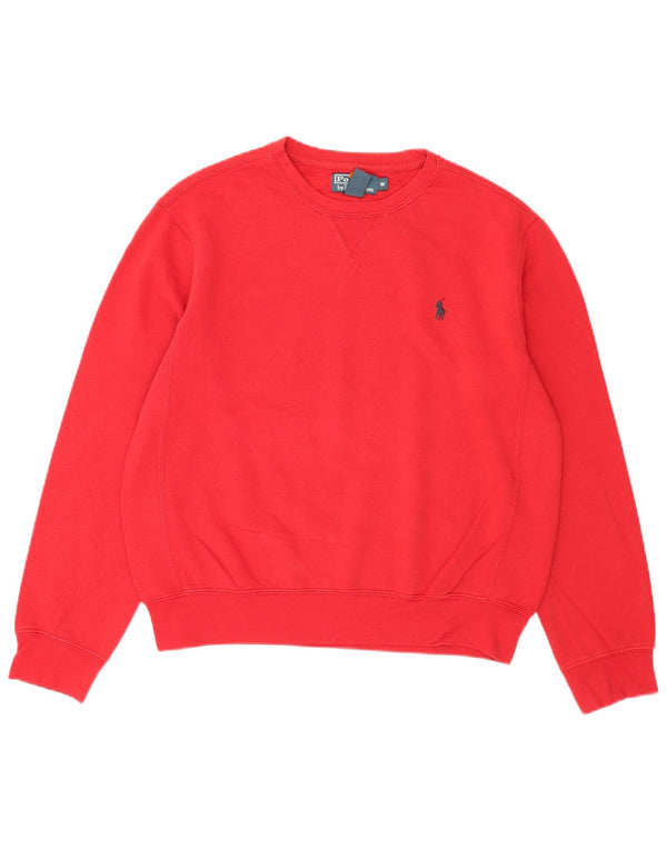 Polo Ralph Lauren Herren-Sweatshirt-Pullover aus mittelroter Baumwolle