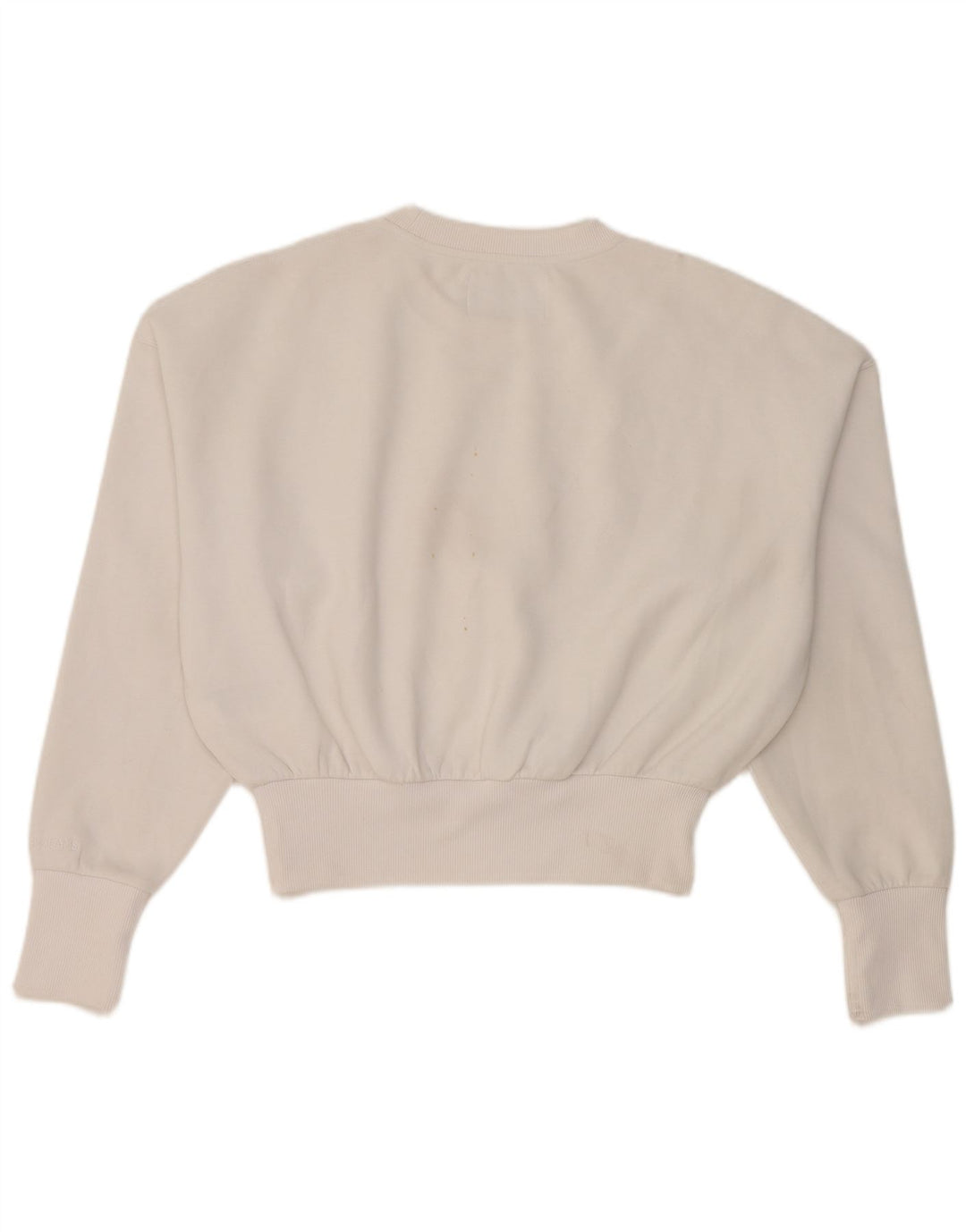Calvin Klein Jeans Damen Übergroßer Sweatshirt-Pullover UK 14 Mittelweiß