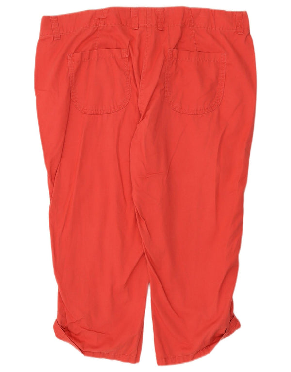 Marks & Spencer Damen-Caprihose mit hoher Taille, UK 16, Größe L W36 L20, Rot