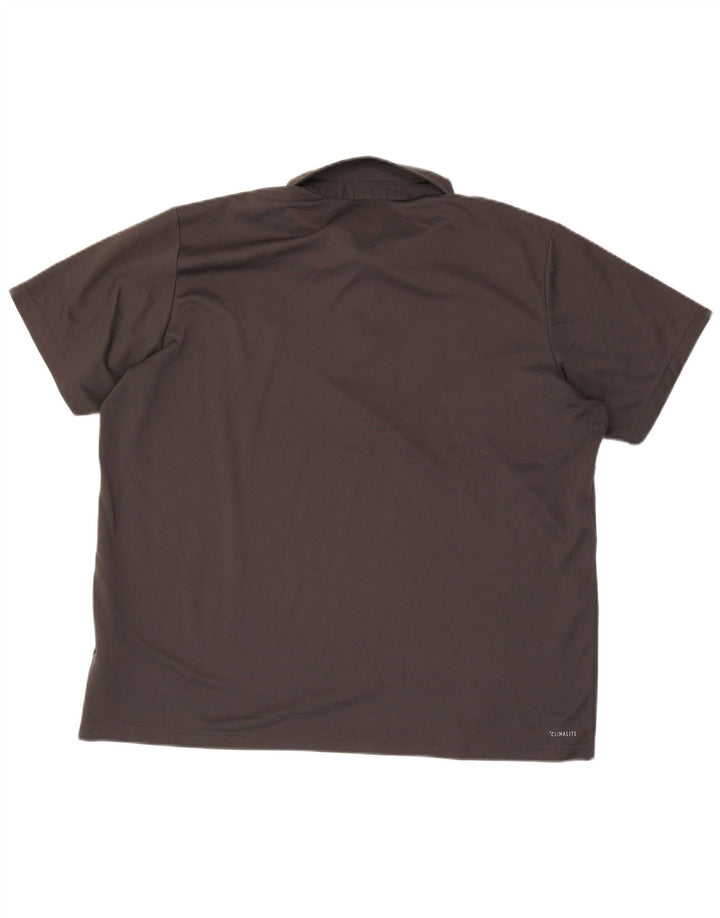 Adidas Herren Climalite Poloshirt 2XL Grau Polyester