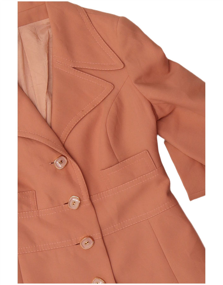 Vintage Damen Trenchcoat UK 14 Medium Orange