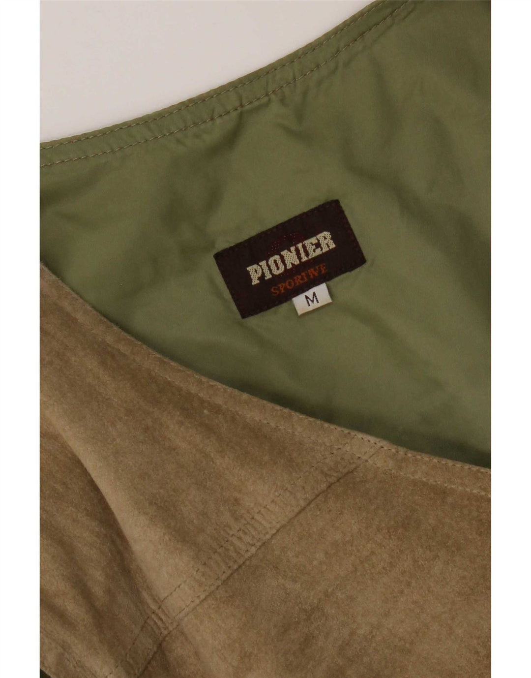 Pionier Herren Wildlederweste Medium Khaki