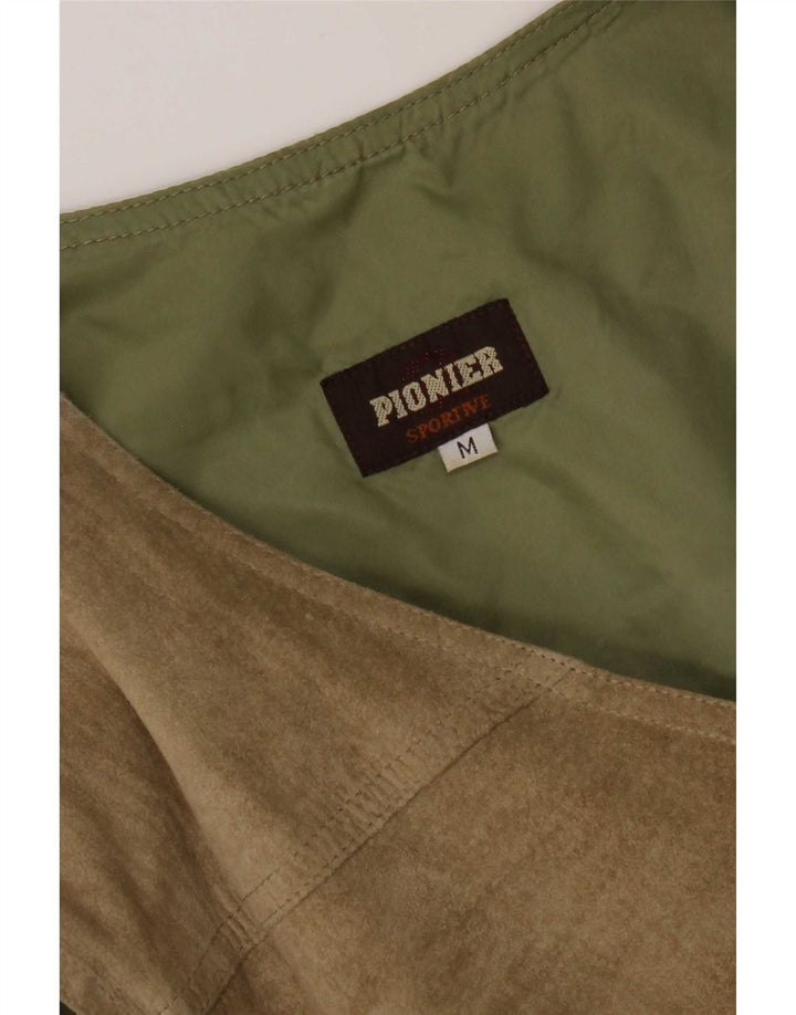 Pionier Herren Wildlederweste Medium Khaki