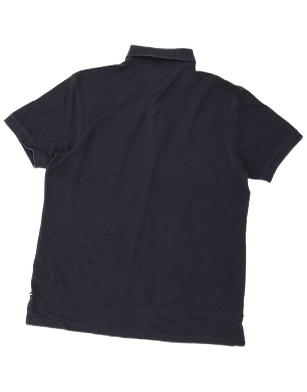 Tommy Hilfiger Herren Kurzarm-Poloshirt Medium Navy Blue Classic