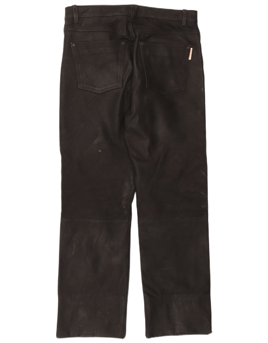 Fuente Herren Lederhose W37 L31 Schwarzes Leder