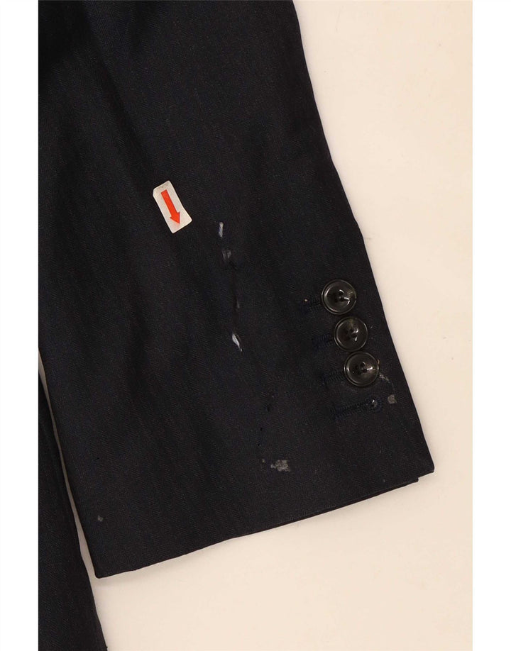 Marks & Spencer Herren-Blazer mit 2 Knöpfen, UK 38, mittelmarineblaue Wolle
