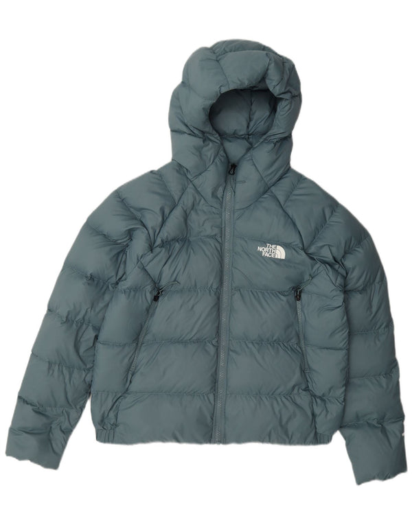 The North Face Wattierte Damenjacke mit Kapuze, UK 14, großes grünes Nylon