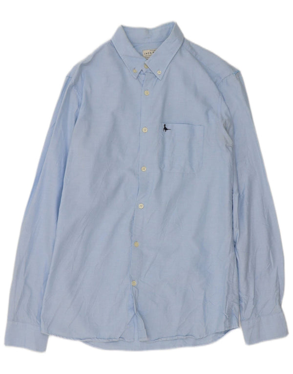 Jack Wills Mens Shirt Small Blue Cotton