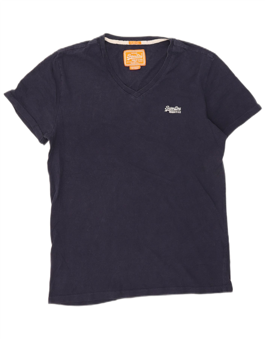 Superdry Herren T-Shirt-Oberteil aus Baumwolle in mittlerem Marineblau