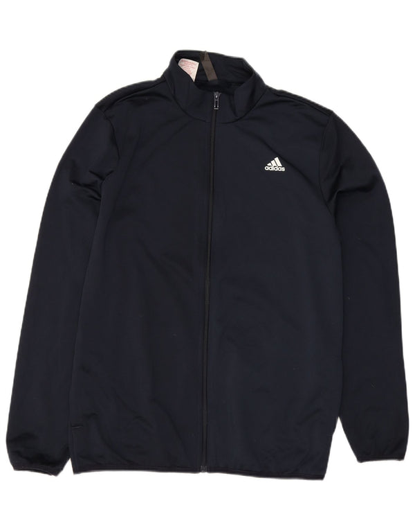 Adidas Jungen Primegreen Graphic Trainingsanzug Top Jacke 15-16 Jahre Marineblau