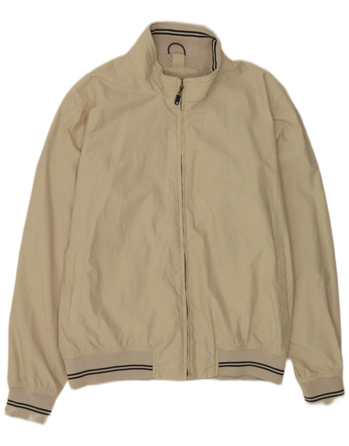 Brugi Herren Bomberjacke UK 44 2XL Beige Baumwolle