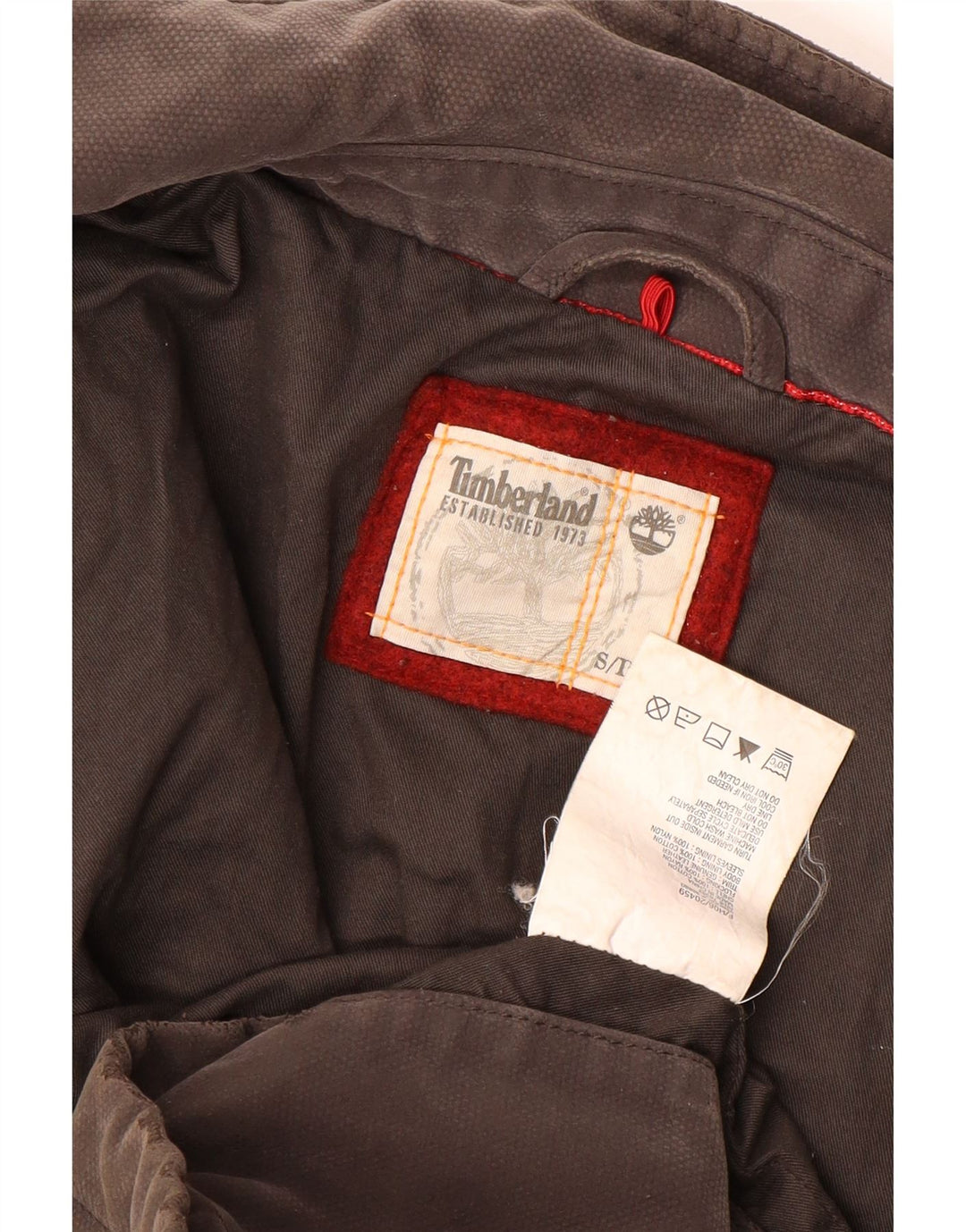 Timberland Herren Utility Jacke UK 36 Small Braune Baumwolle