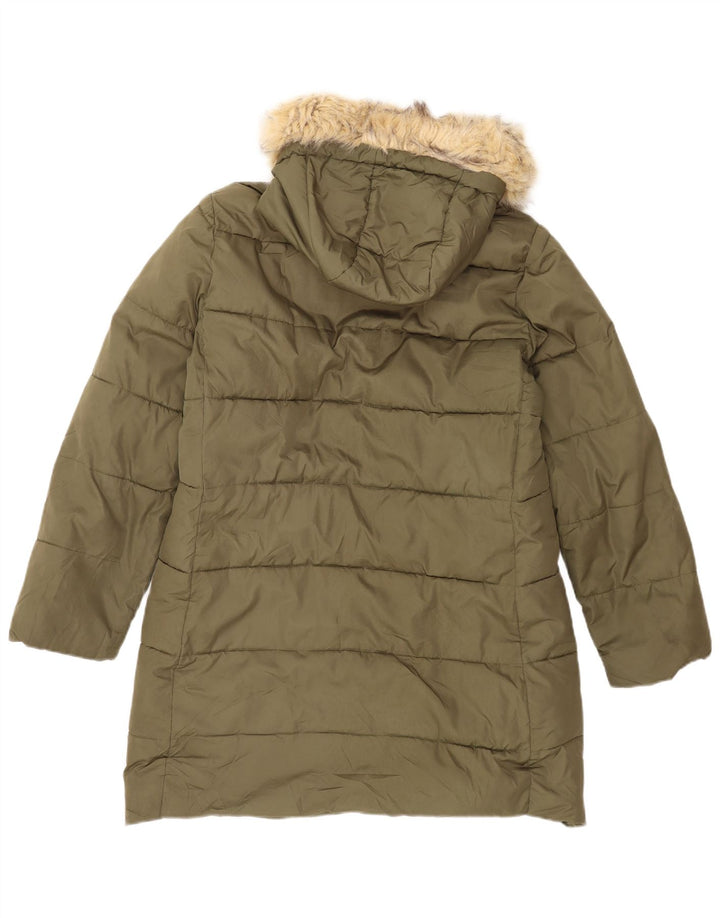 Gap wattierter Herrenmantel mit Kapuze, UK 40, Größe L, Khaki, Polyester