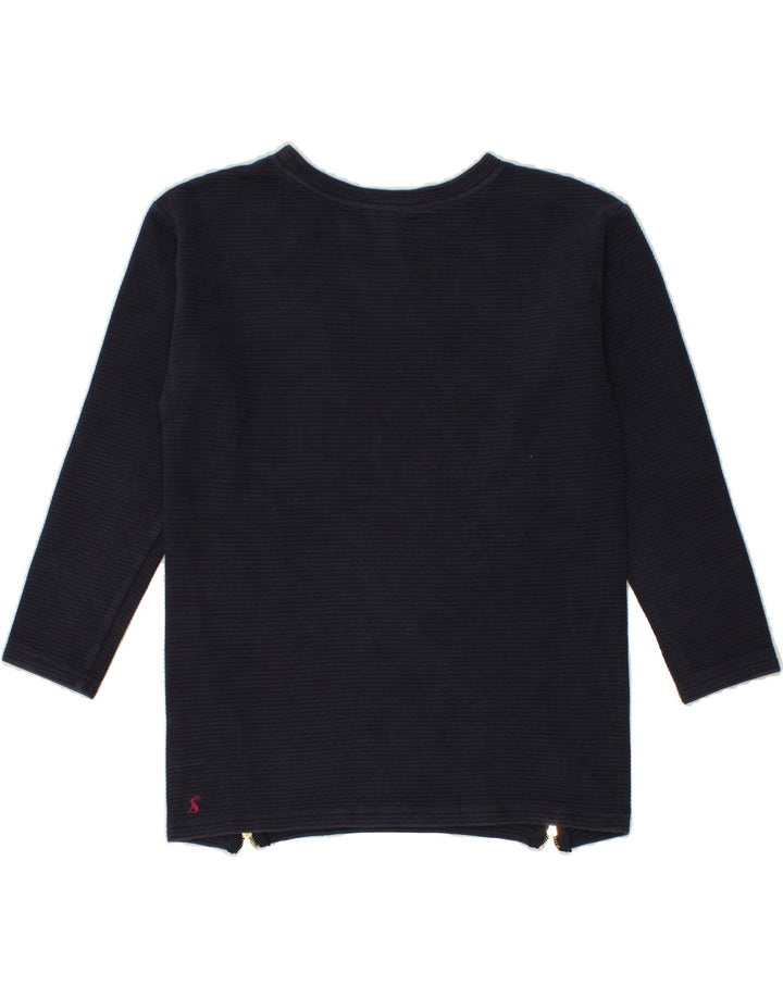 JOULES Womens Oversized Sweatshirt Jumper UK 10 Small Navy Blue Cotton Vintage Joules and Second-Hand Joules from Messina Hembry 