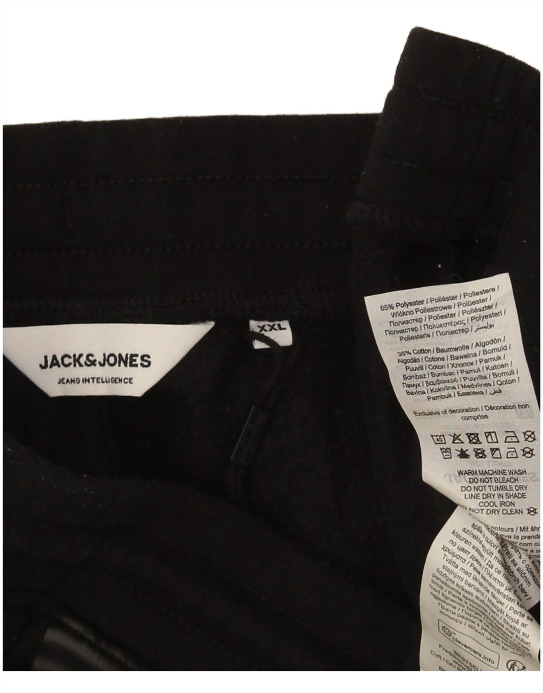 Jack & Jones Herren-Trainingshose, Jogginghose, 2XL, Schwarz, Polyester