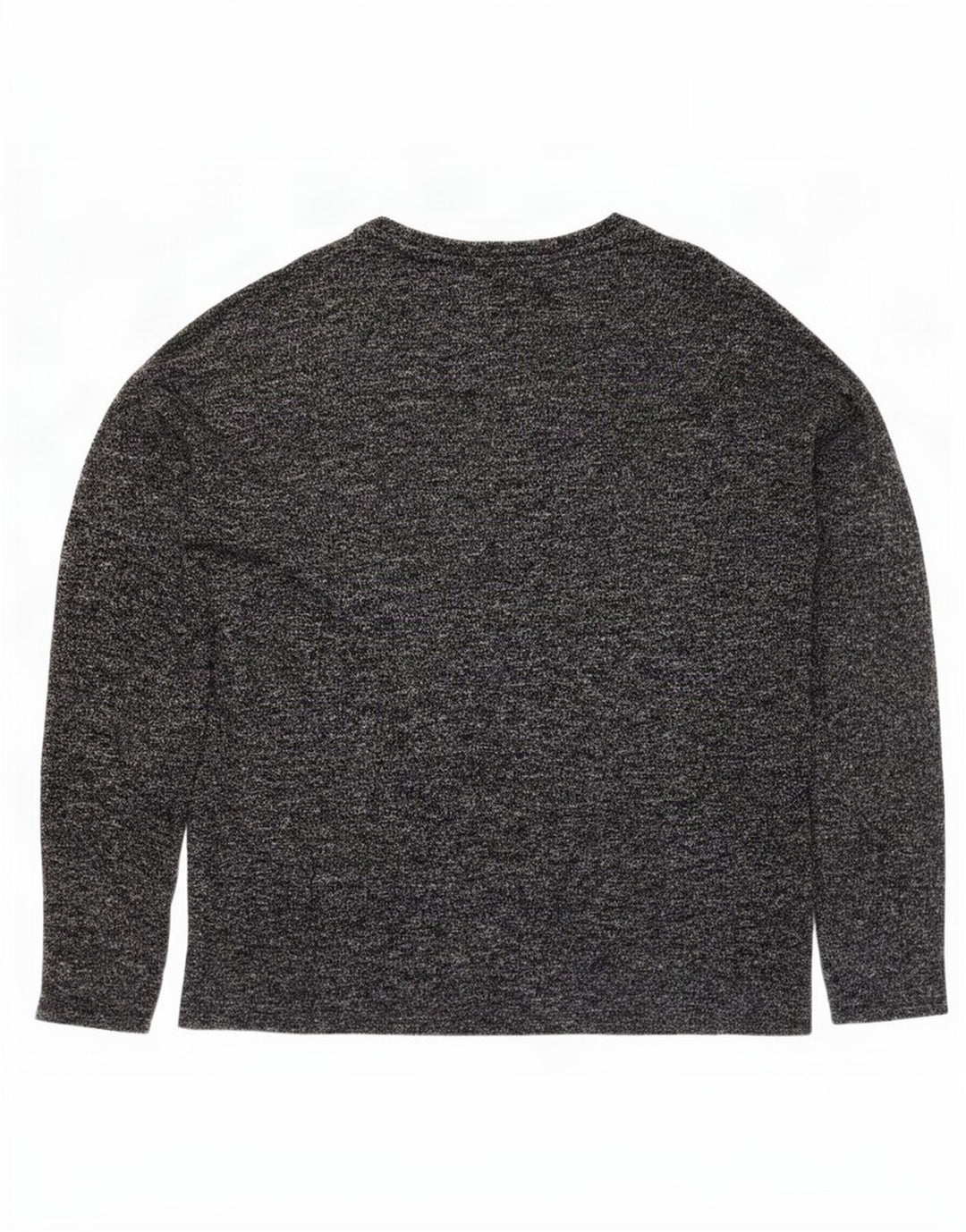Zara Damen Graphic Top Langarm UK 12 Mittelgrau geblümt