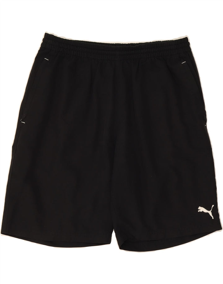 PUMA Mens Sport Shorts Medium  Black Polyester Vintage Puma and Second-Hand Puma from Messina Hembry 