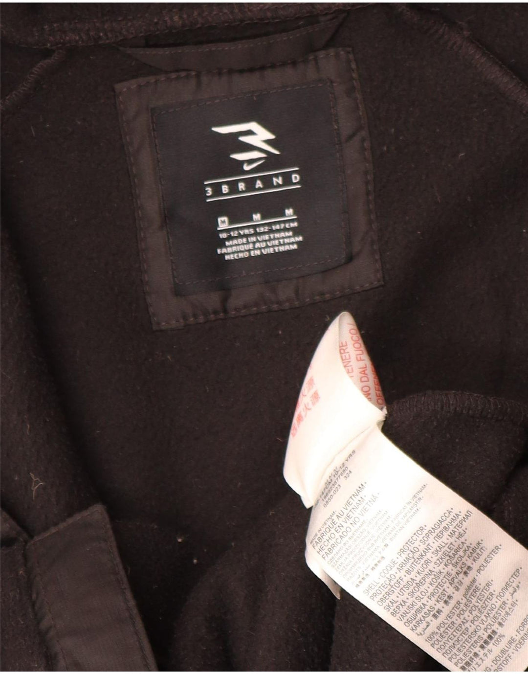 Nike Kapuzen-Fleecejacke für Jungen, 10–11 Jahre, mittelgroßes schwarzes Polyester