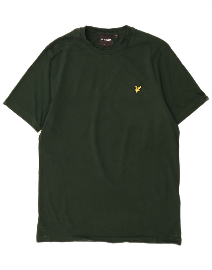 Lyle & Scott Herren T-Shirt Top Small Grün Baumwolle