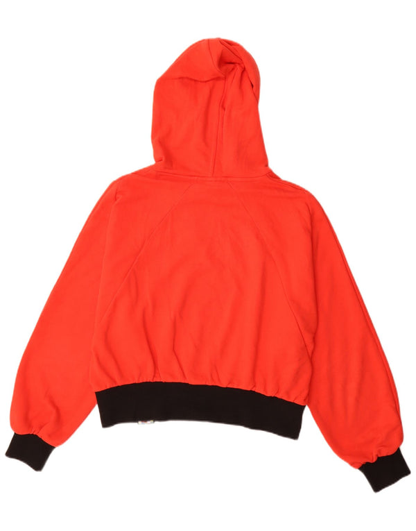 Puma Womens Graphic Oversized Hoodie Pullover UK 10 Small Rot Farbblock
