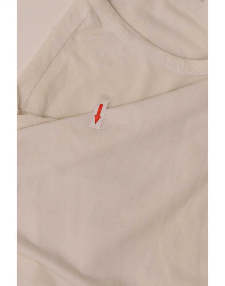 Hugo Boss Herren T-Shirt Top Small aus weißer Baumwolle