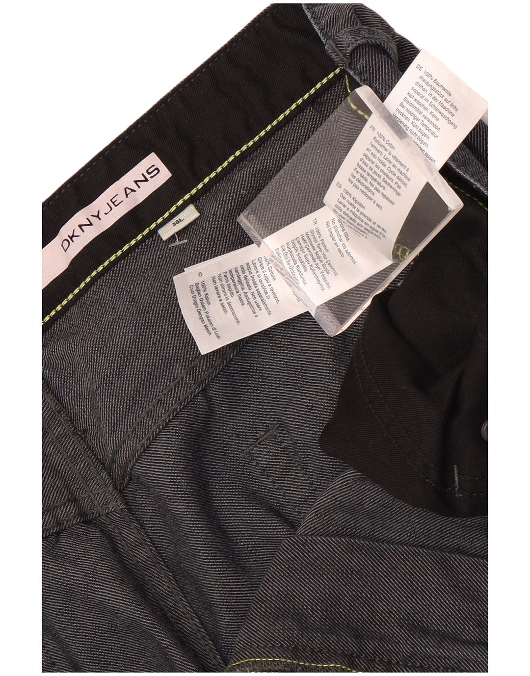 Dkny Herren Slim Freizeithose W38 L33 Graue Baumwolle