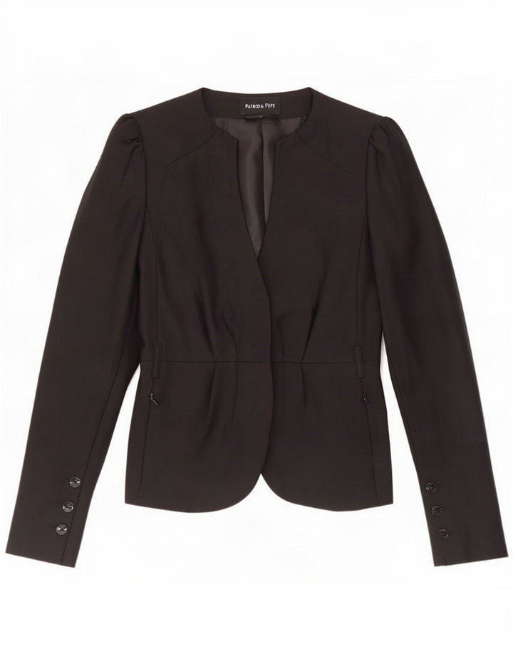 Patrizia Pepe Damen Blazer Jacke IT 40 Small Black Wool