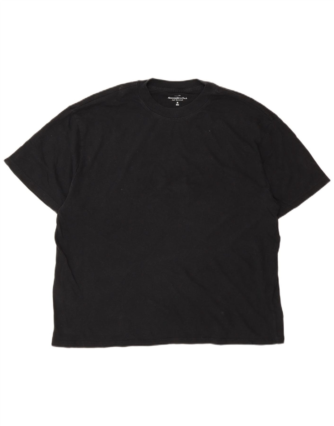 Abercrombie & Fitch Herren-T-Shirt aus mittelschwarzer Baumwolle
