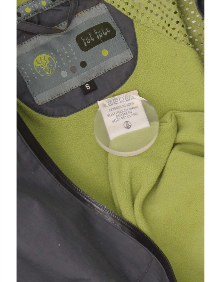 Fat Face Damen-Windbreakerjacke mit Kapuze, Größe S, Marineblau, Polyester