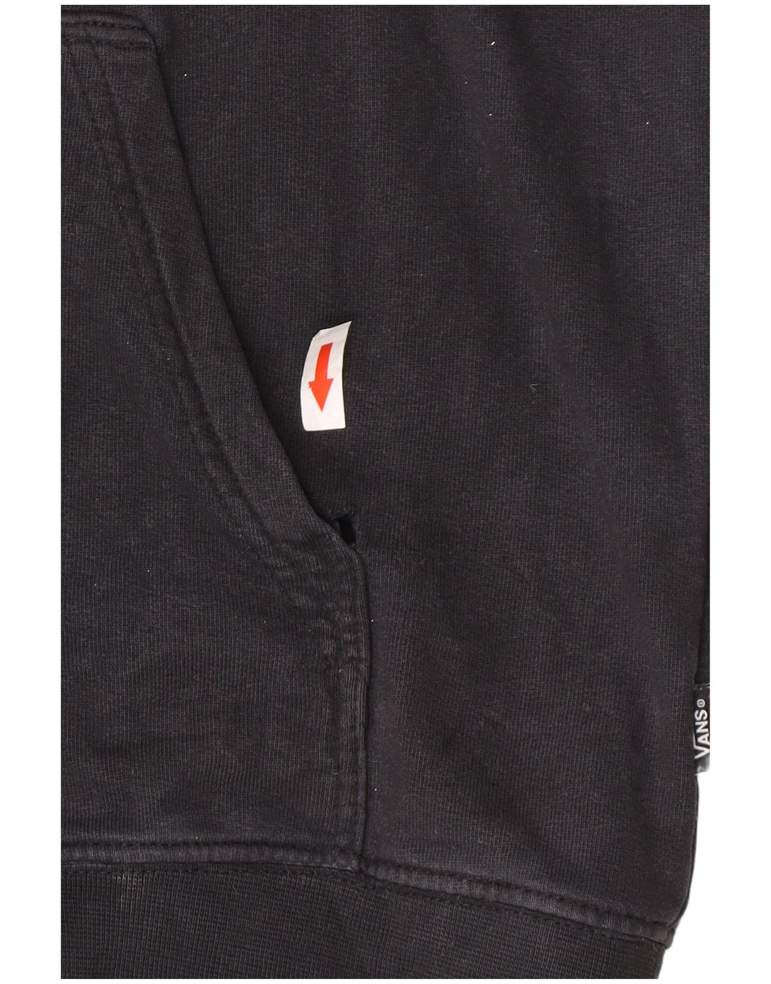 Vans Herren-Kapuzenpullover aus mittelschwarzer Baumwolle