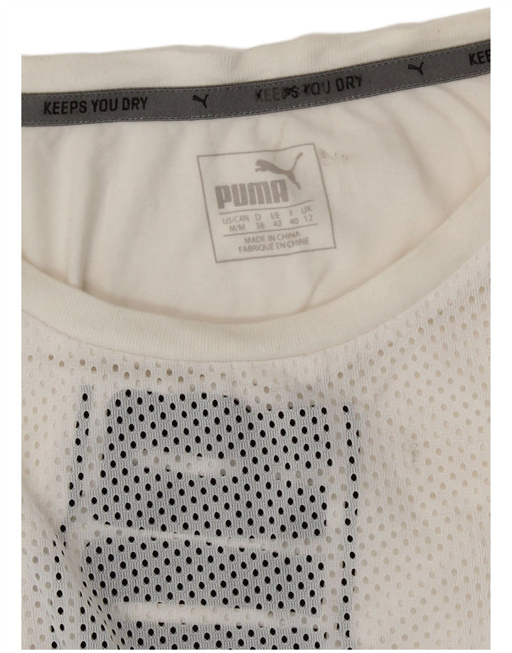 Puma Damen Graphic Vest Top UK 12 Medium Weiß