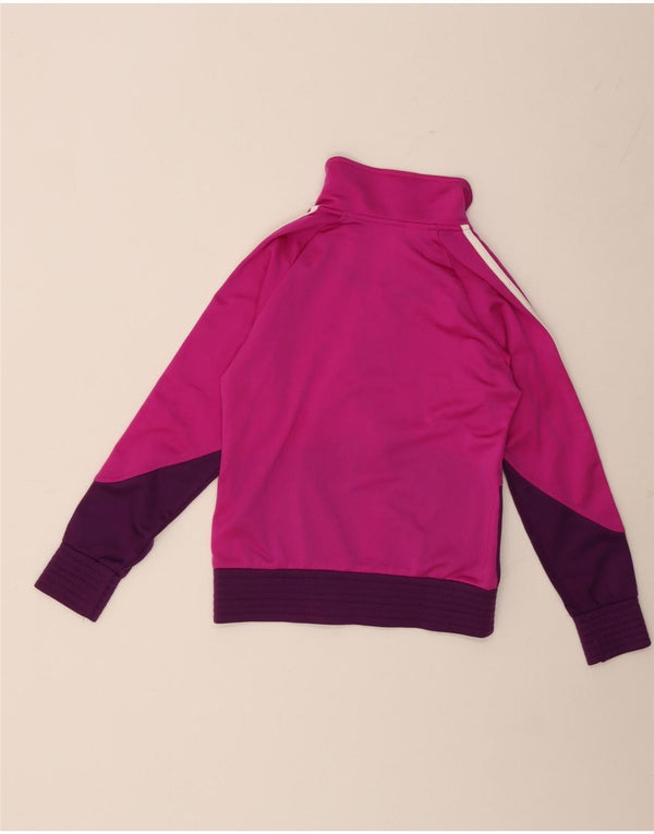 Adidas Mädchen-Trainingsanzug-Top-Jacke, 11–12 Jahre, rosa, Colourblock-Sport