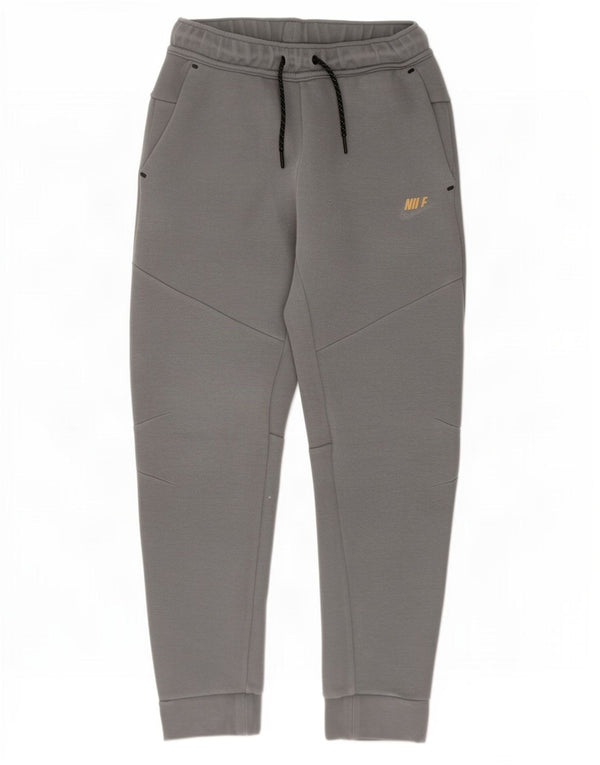 Nike Boys Tracksuit Trousers Joggers 12-13 Years Large Grey Colourblock