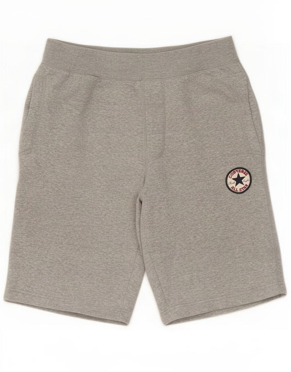 Converse Herren-Sportshorts, Größe S, graue Baumwolle