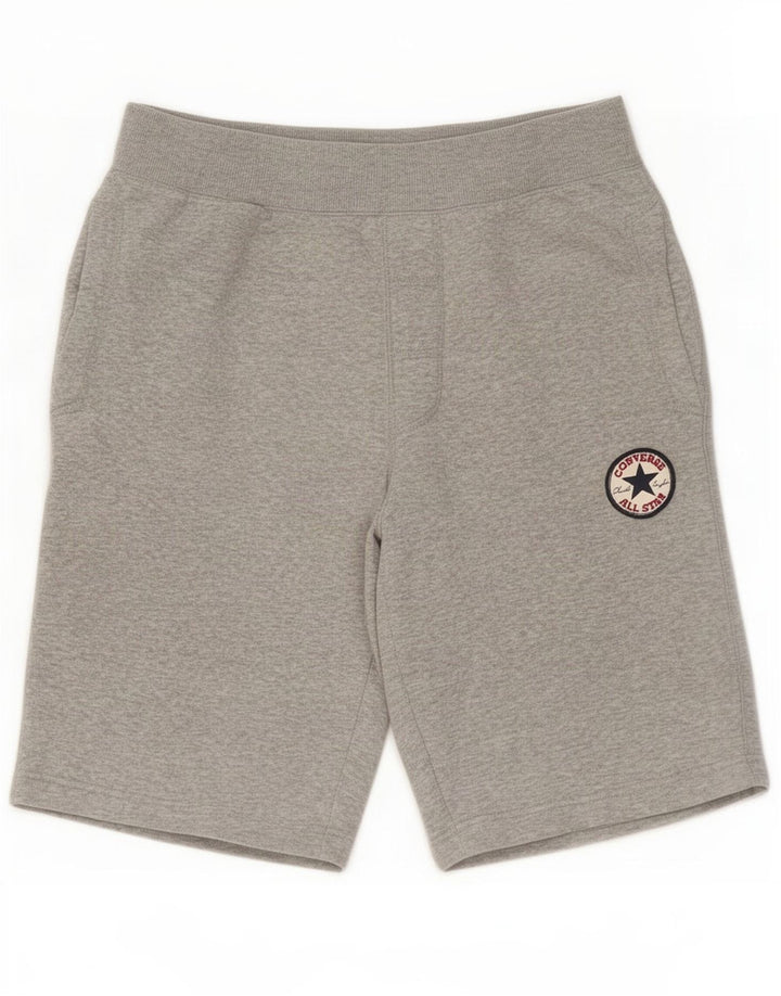 Converse Herren-Sportshorts, Größe S, graue Baumwolle