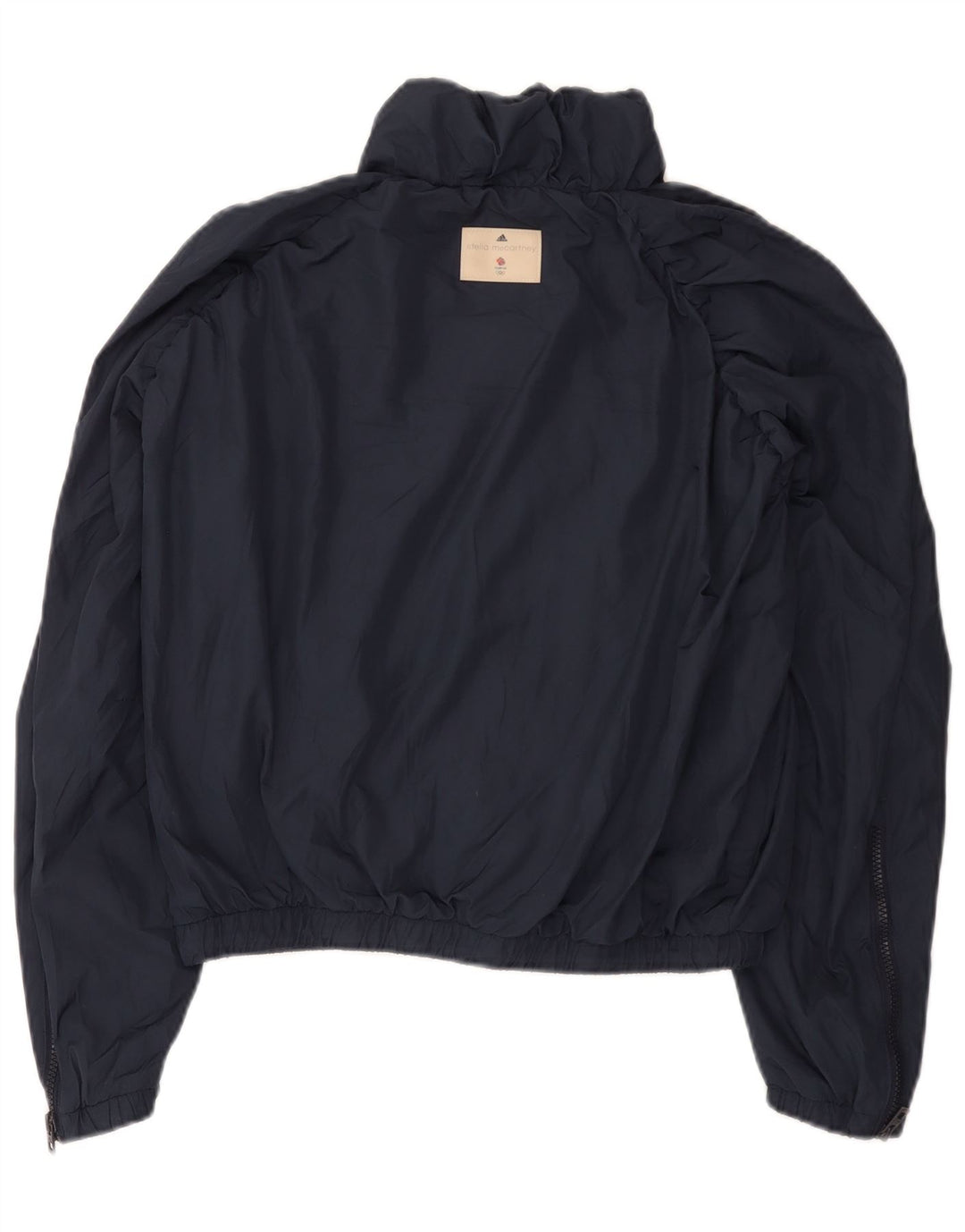 Adidas Damen Stella McCartney Übergroße Regenjacke UK 10 Small Marineblau