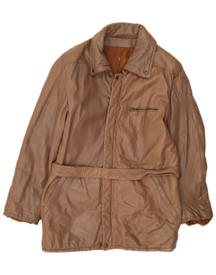 Vintage Herren Lederjacke IT 50 Large Braun