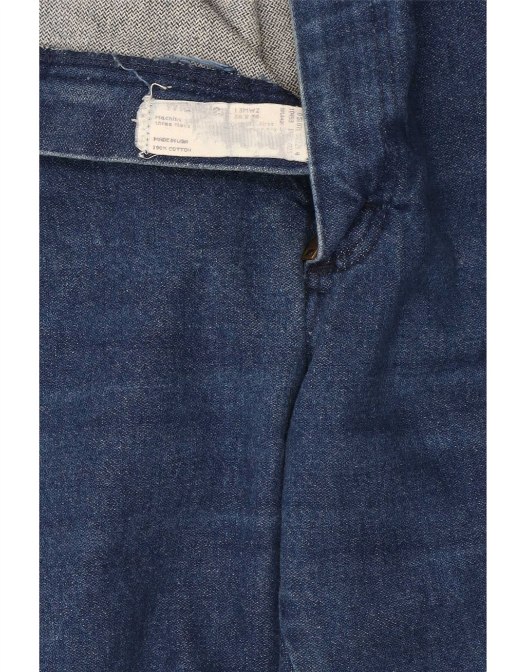 Wrangler Herren Straight Jeans W38 L26 Marineblaue Baumwolle