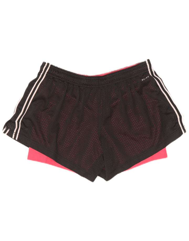 Nike Damen Dri Fit Sport Shorts UK 14 Large Schwarz Polyester
