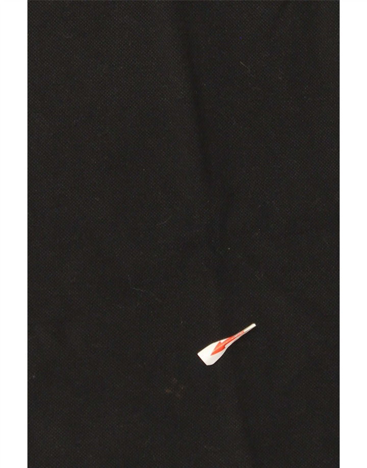 Rifle Herren Heritage Poloshirt, groß, aus schwarzer Baumwolle